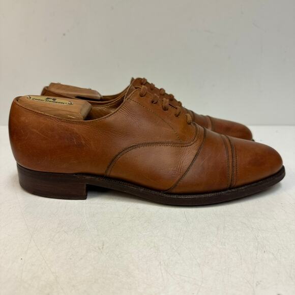 RARE Crockett & Jones x Polo Ralph Lauren Brown Oxford VGUC Made in England 8 D main image 11